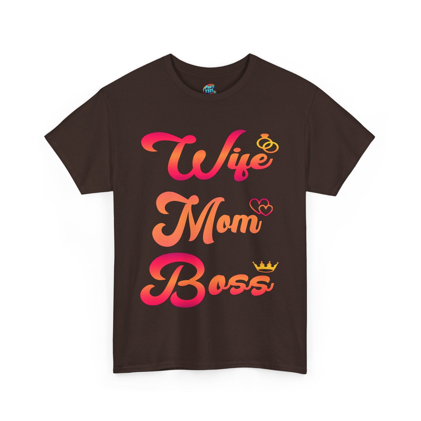 Wife-Mom-Boss-Heavy Cotton Classic Tee