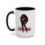 Standing on Business-Black Woman-Accent Coffee Mug (11, 15oz)