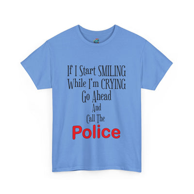 Smiling-Crying-Heavy Cotton Classic Tee