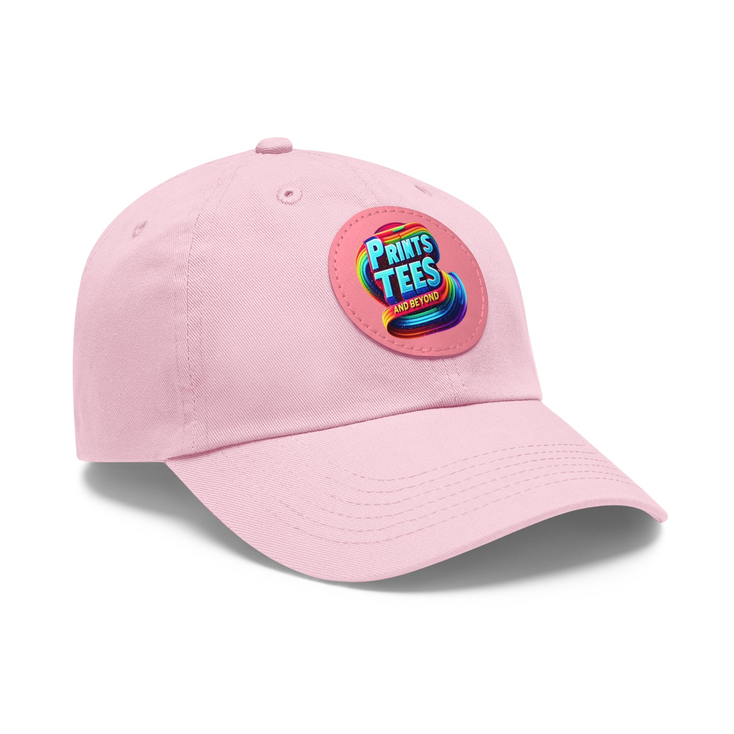 PTB-Dad Hat with Leather Patch (Round)