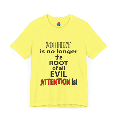 Root of evil-Attention-Jersey Knit T-Shirt