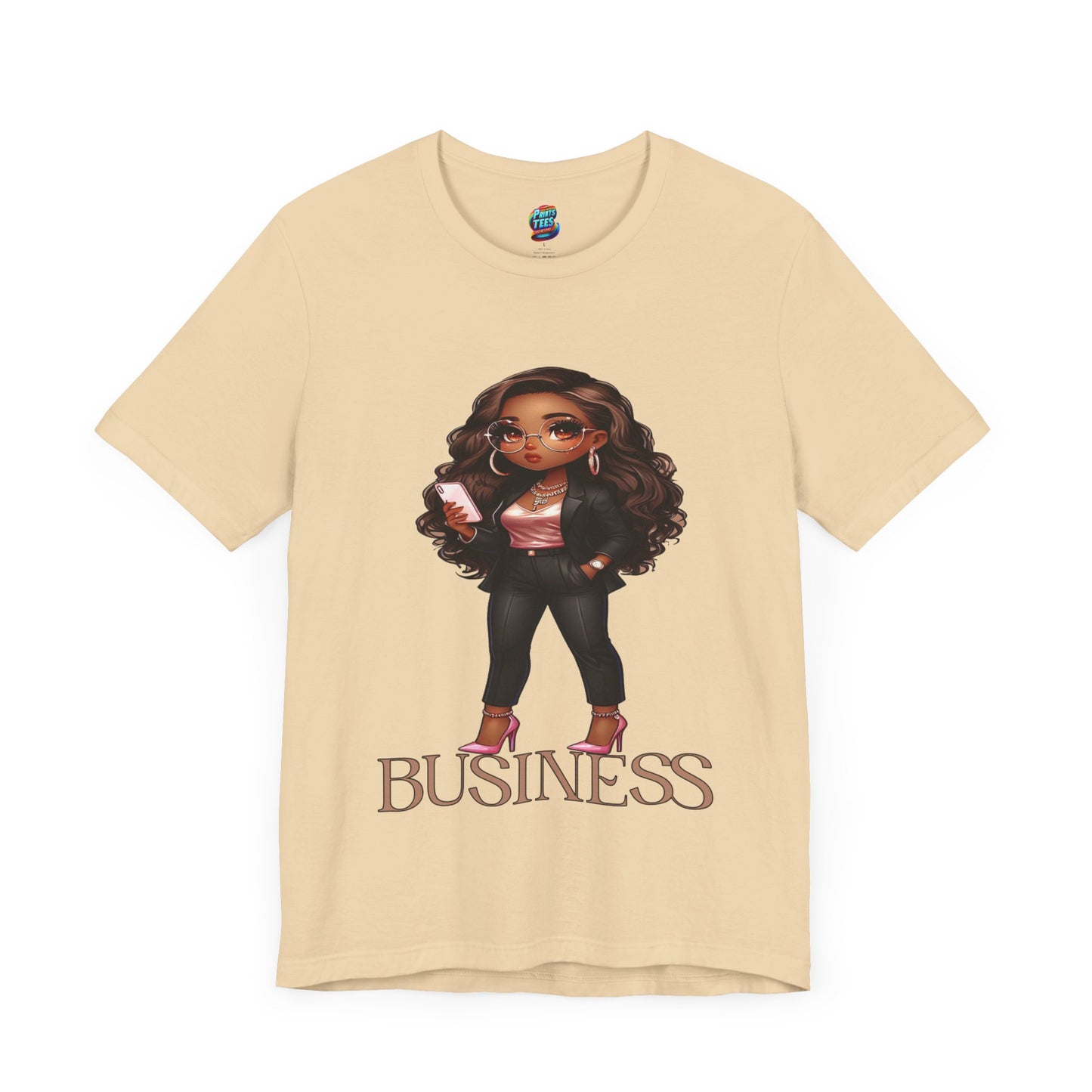 Standing on Business-Brown Woman-Jersey Knit T-Shirt