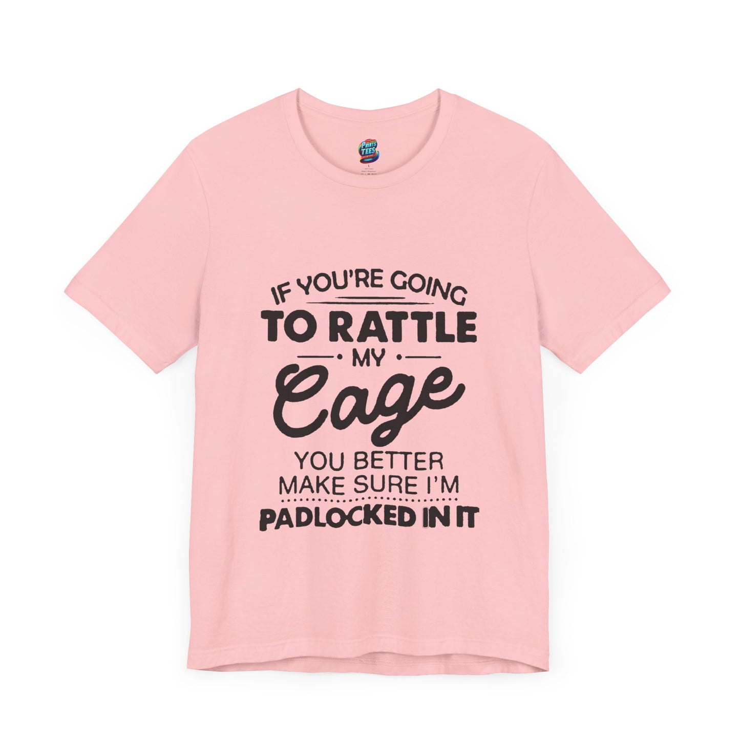 Rattle My Cage-Jersey Knit T-Shirt
