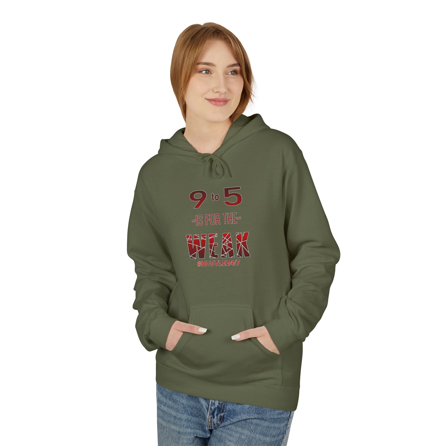 9 to 5-Midweight Softstyle Fleece Hoodie