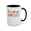 Kindness Matters-Accent Coffee Mug (11, 15oz)
