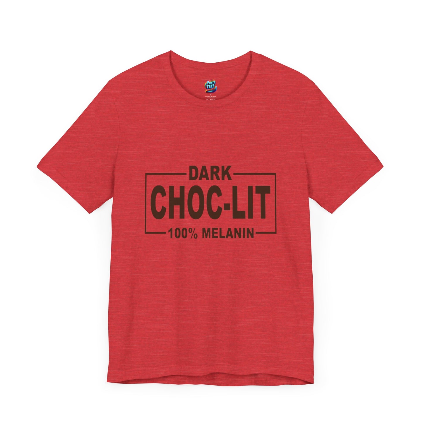 Dark Choc-Lit-Jersey Knit T-Shirt