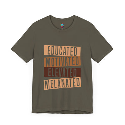 Educated Melanated-Jersey Knit T-Shirt