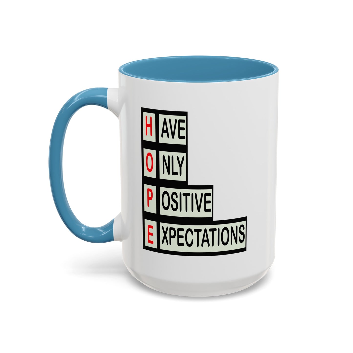 Hope Blocks-Accent Coffee Mug (11, 15oz)