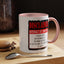 Interact at Own Risk-Accent Coffee Mug (11, 15oz)