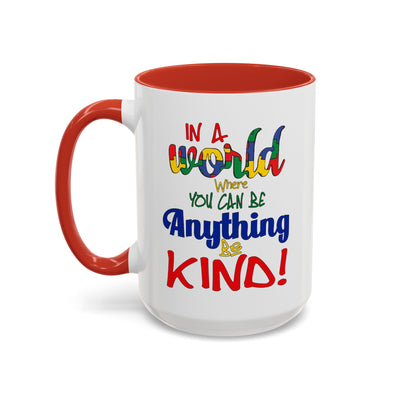 Be Kind-Accent Coffee Mug (11, 15oz)