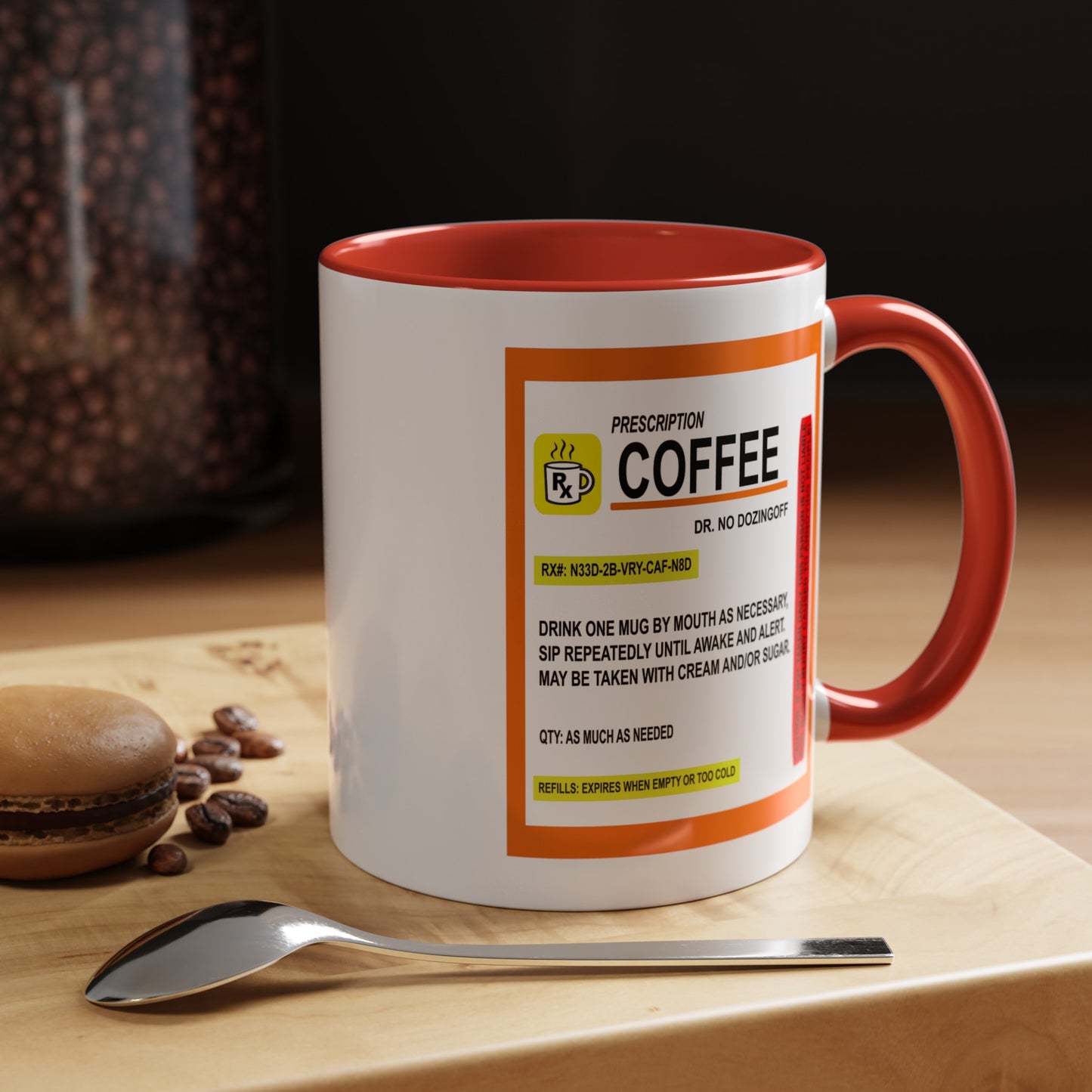 Coffee Prescription-Accent Coffee Mug (11, 15oz)