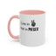 In Peace-Accent Coffee Mug (11, 15oz)