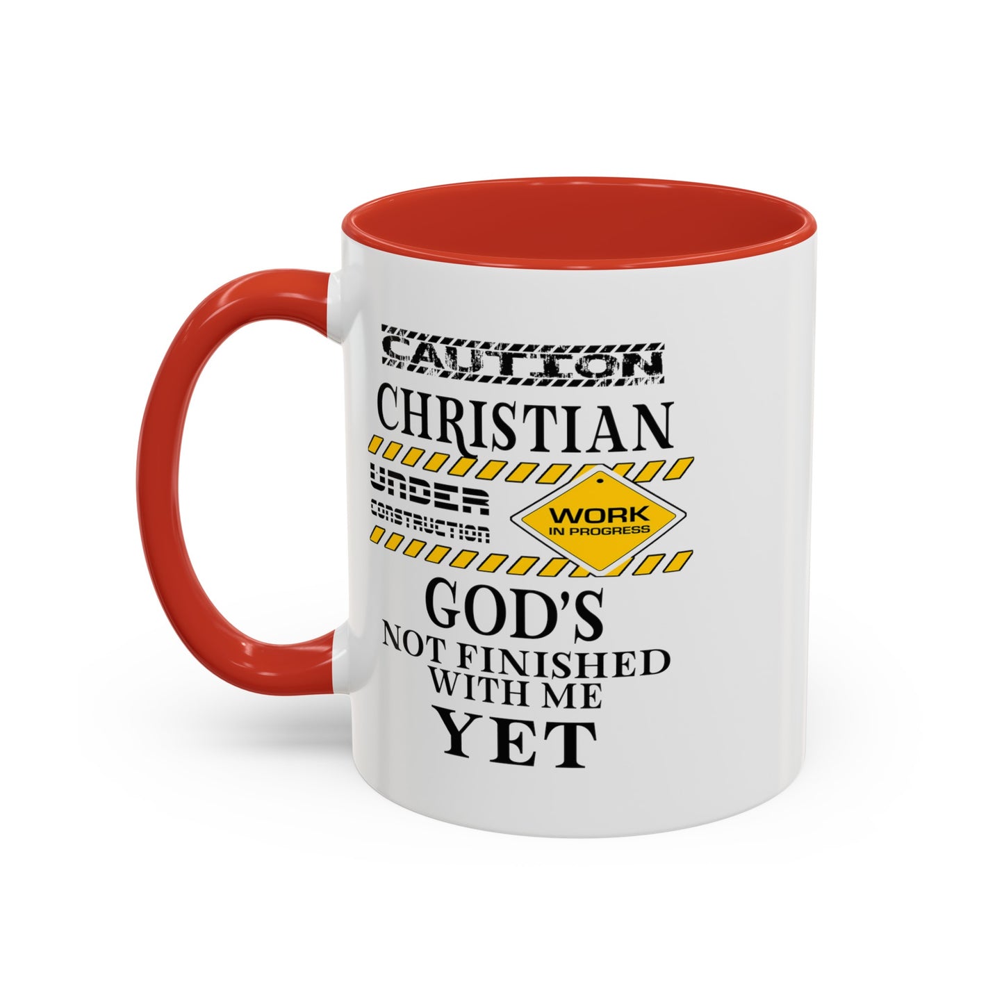 Christian Under Construction-Accent Coffee Mug (11, 15oz)