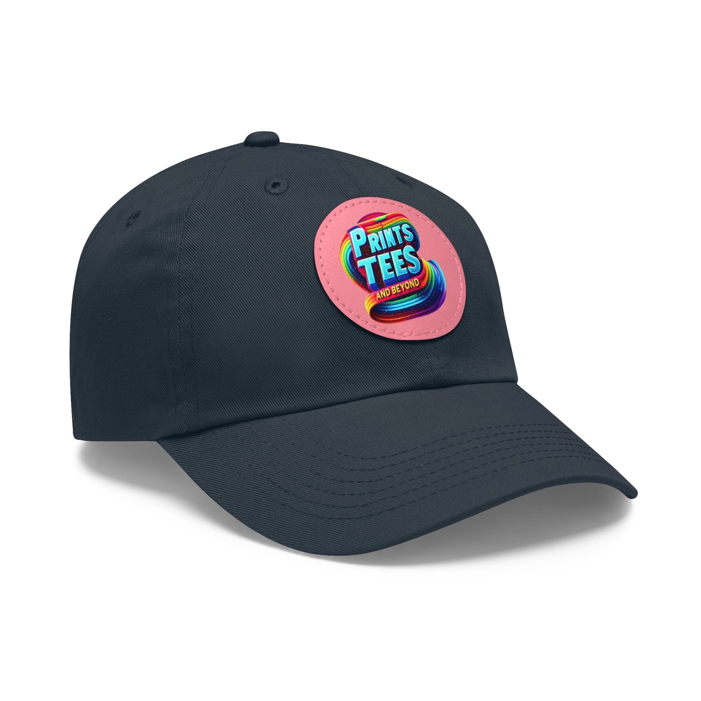 PTB-Dad Hat with Leather Patch (Round)