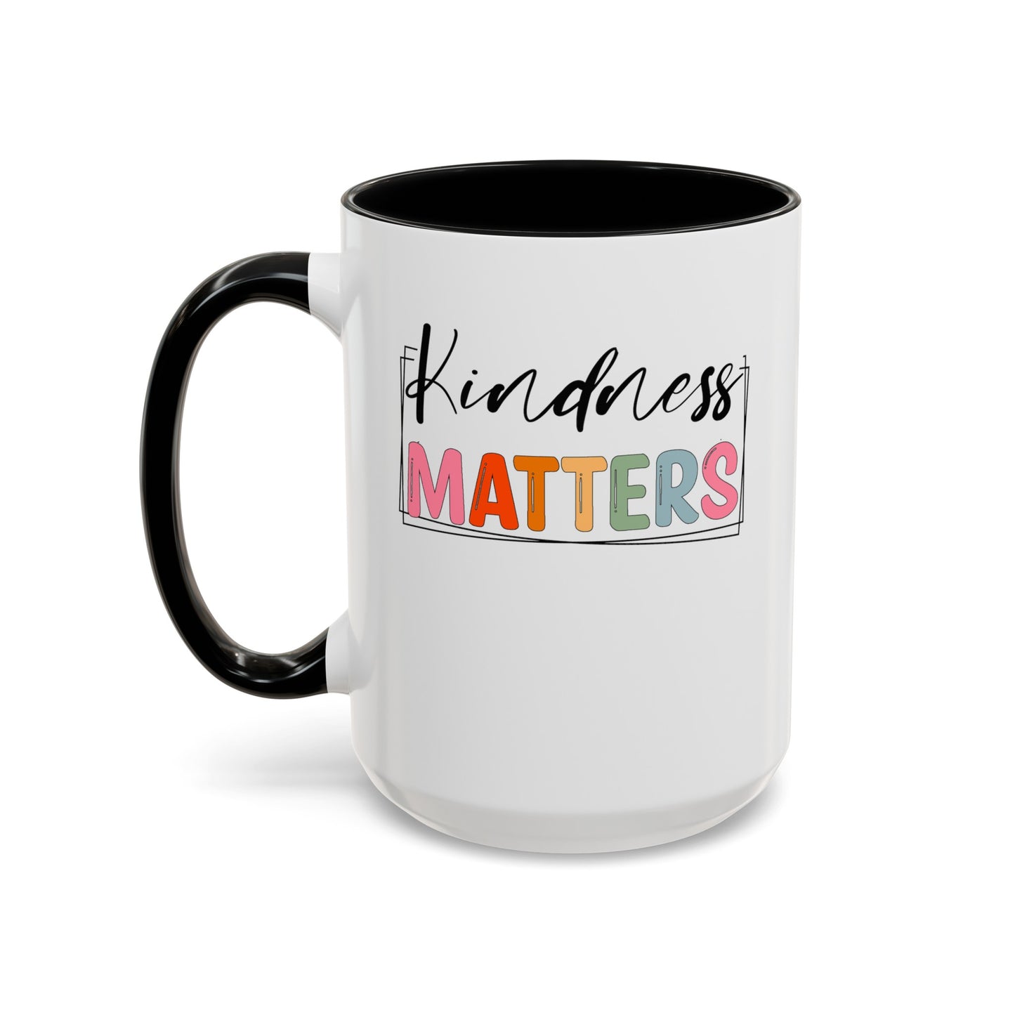 Kindness Matters-Accent Coffee Mug (11, 15oz)