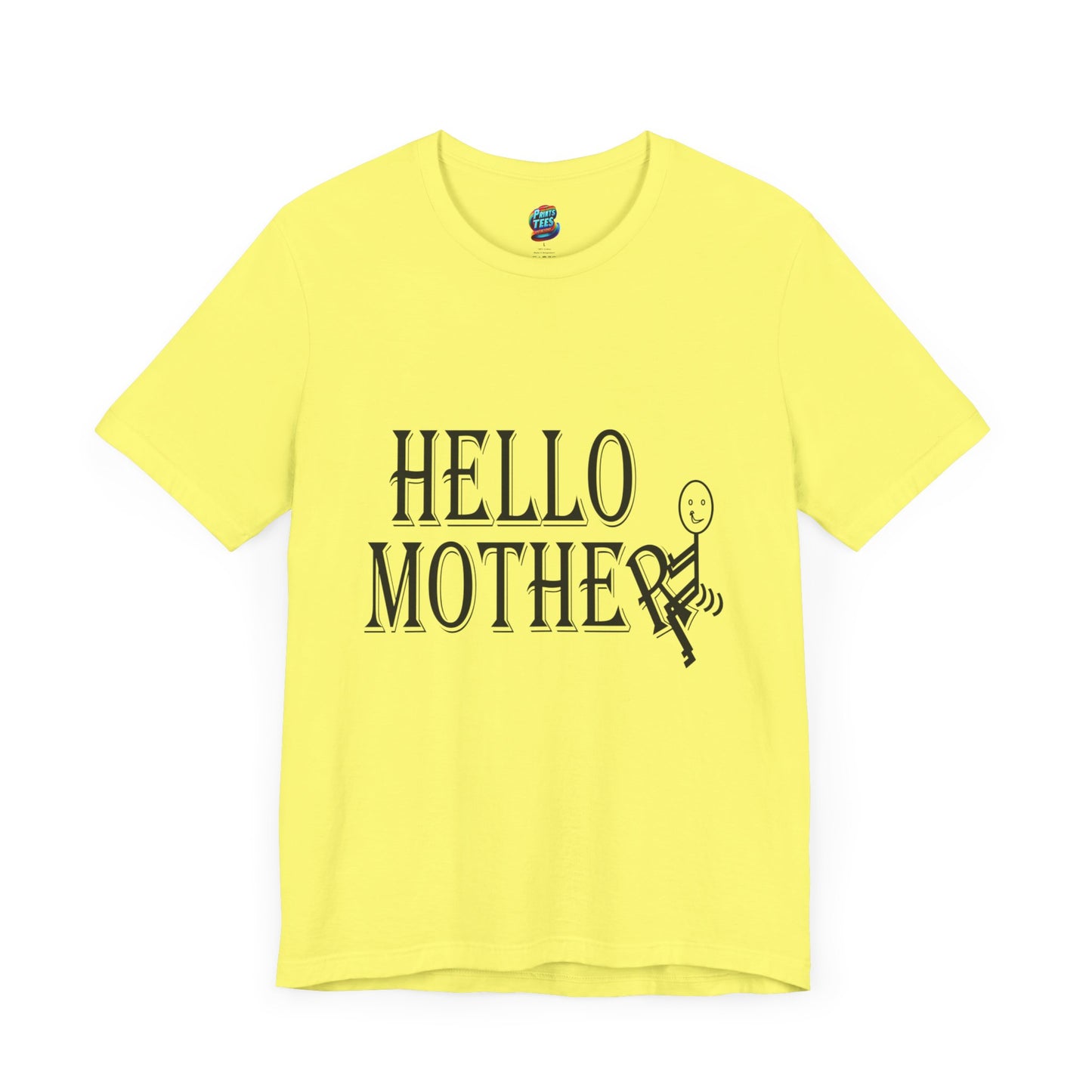 Hello Mother-Jersey Knit T-Shirt