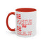 Be Positive-Accent Coffee Mug (11, 15oz)