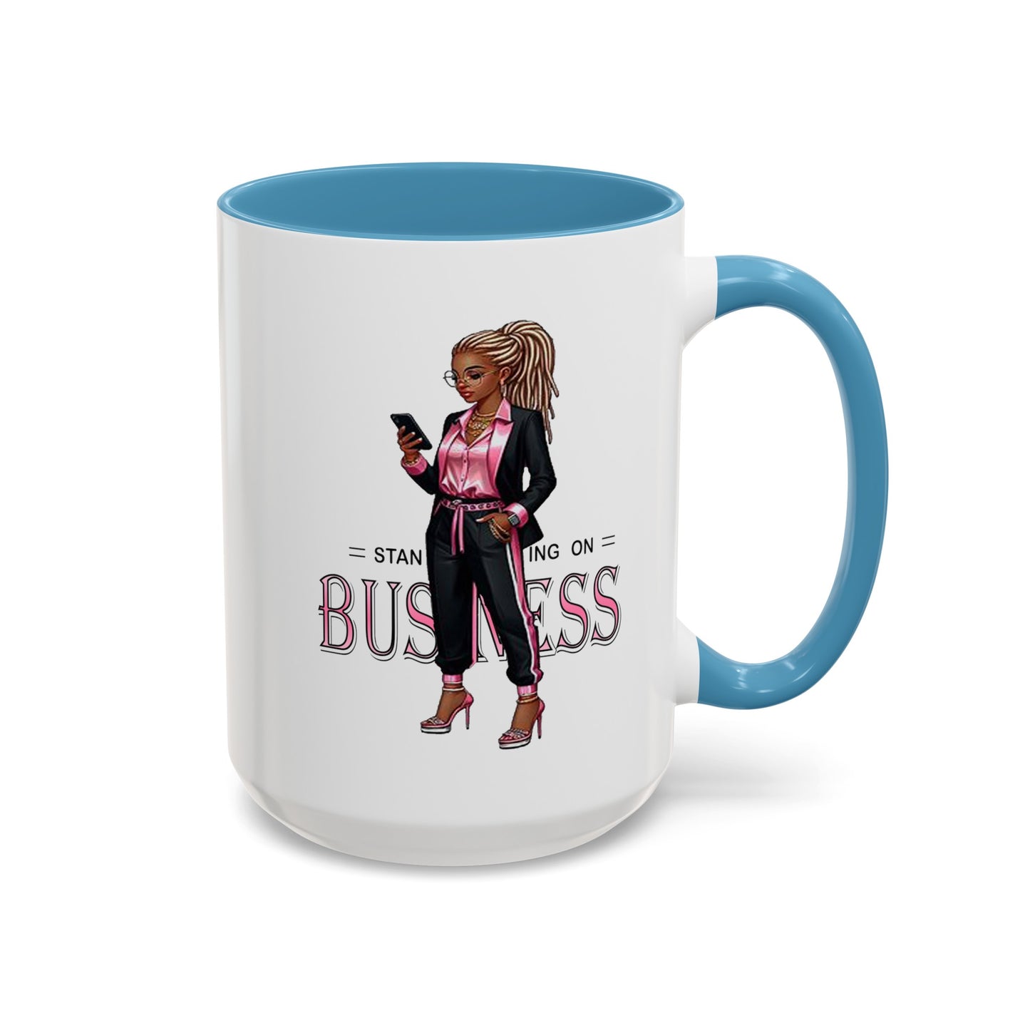 Standing on Business-Dreads-Accent Coffee Mug (11, 15oz)