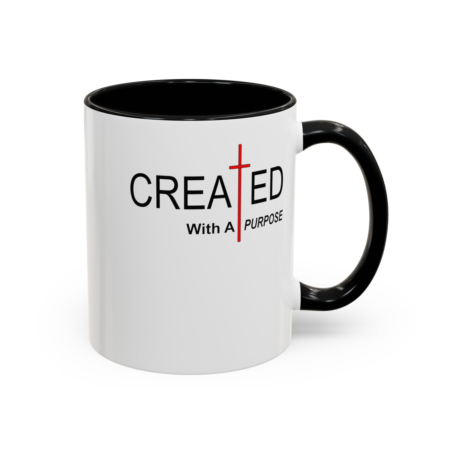 Created With Purpose-Accent Coffee Mug (11, 15oz)