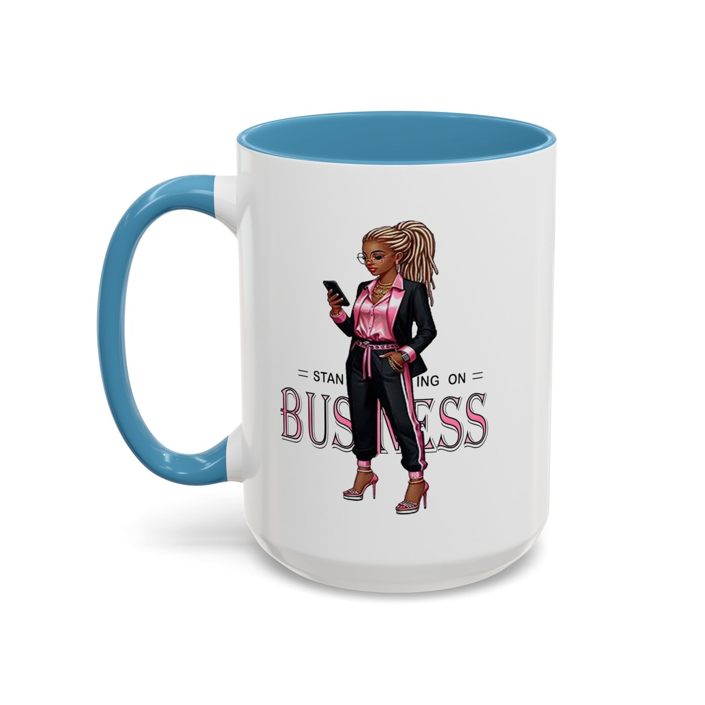 Standing on Business-Dreads-Accent Coffee Mug (11, 15oz)