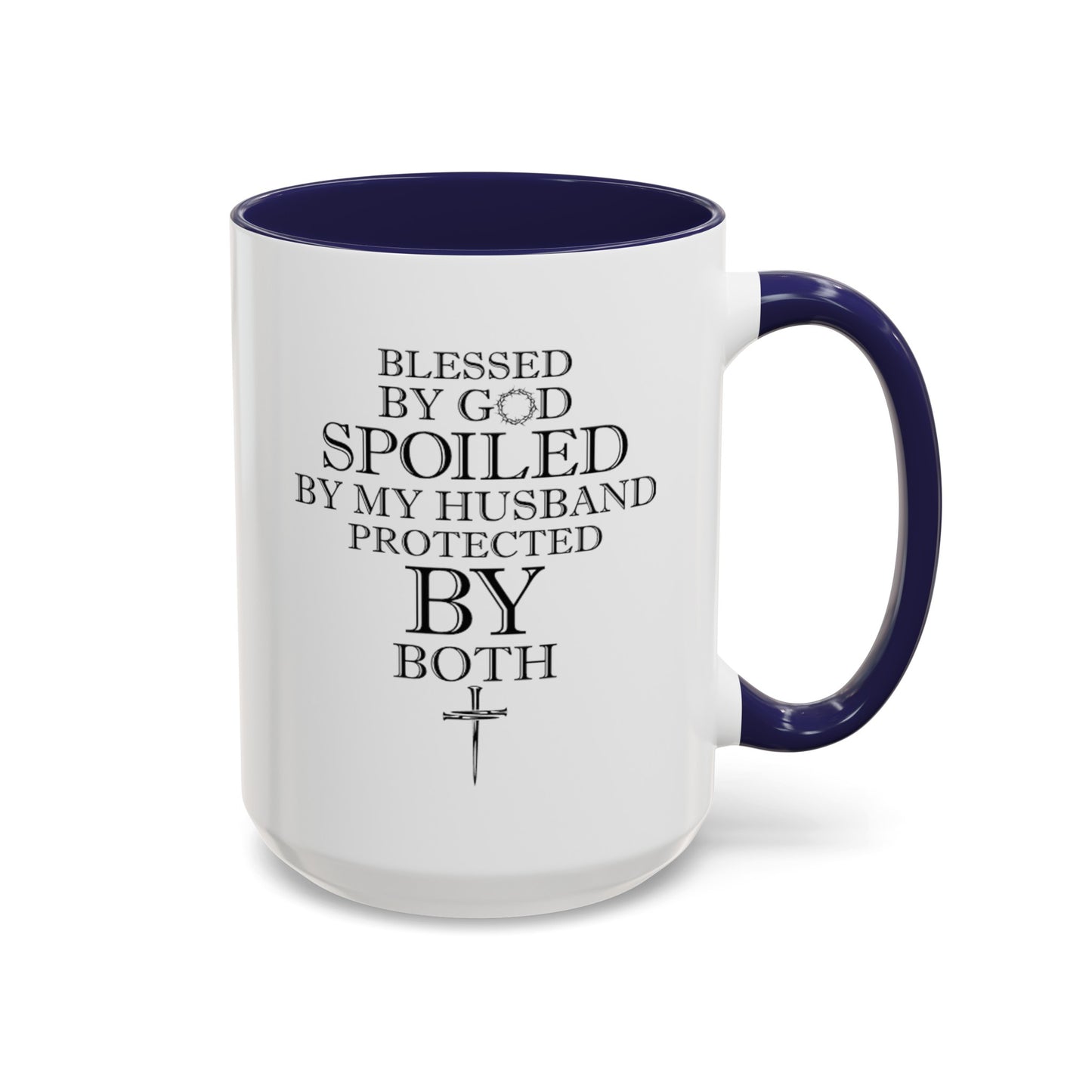 Blessed by God-Accent Coffee Mug (11, 15oz)