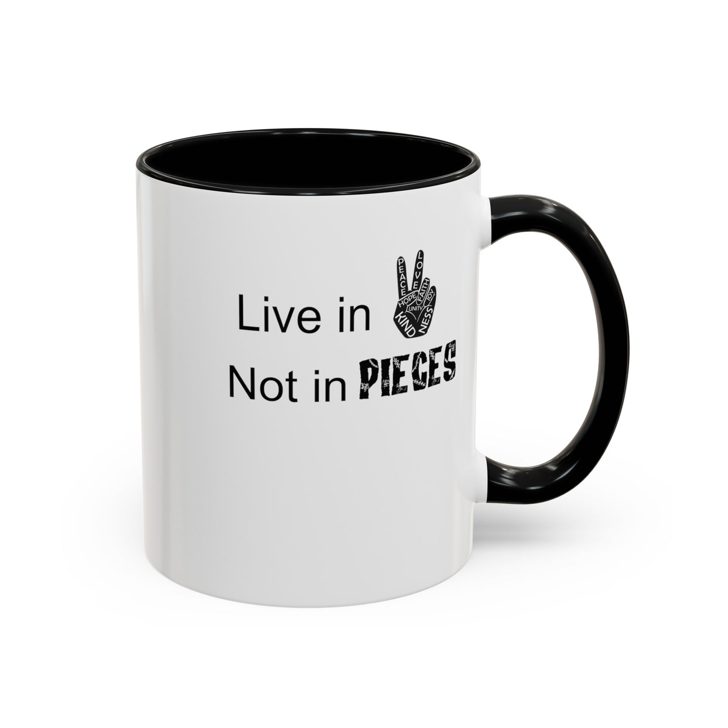 In Peace-Accent Coffee Mug (11, 15oz)