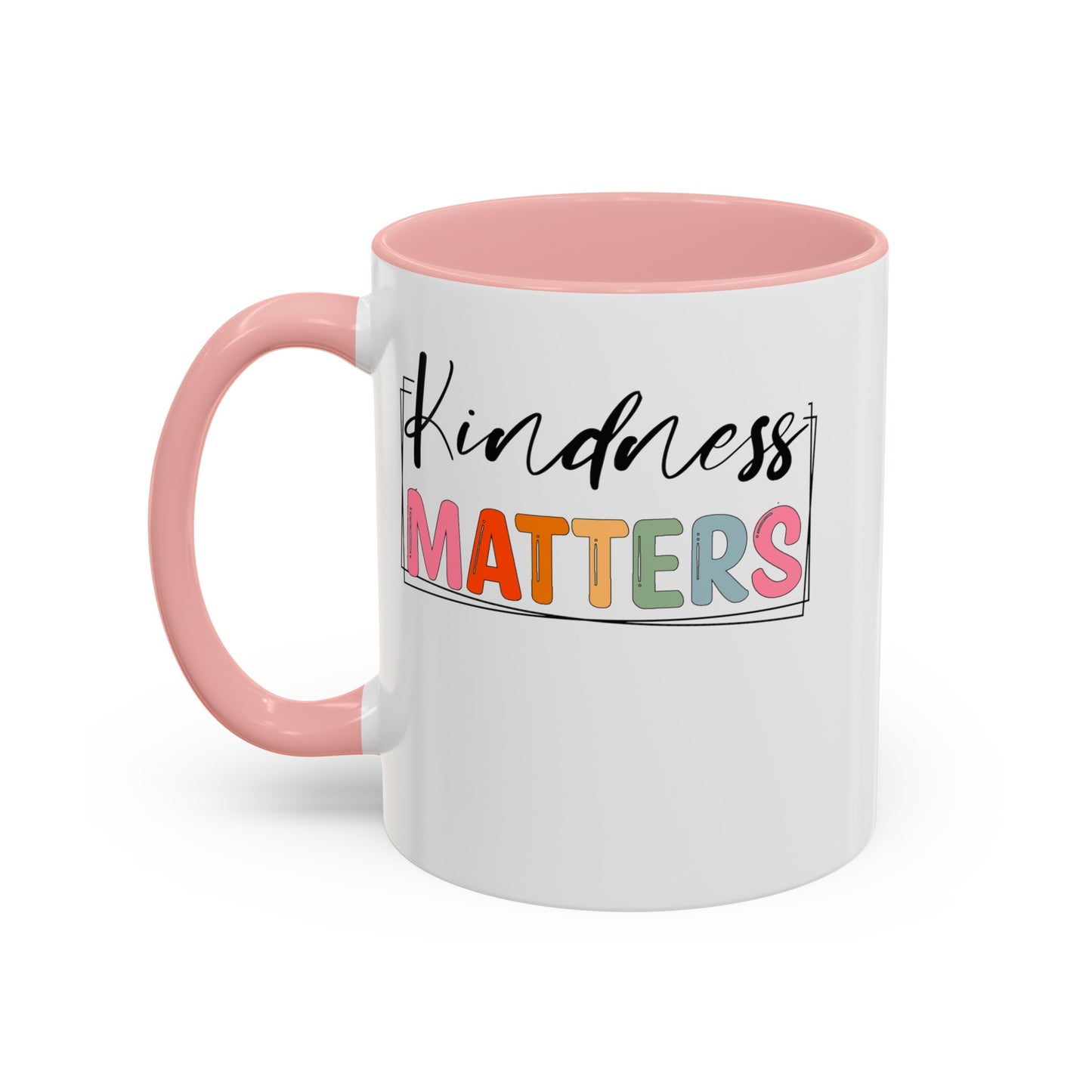 Kindness Matters-Accent Coffee Mug (11, 15oz)