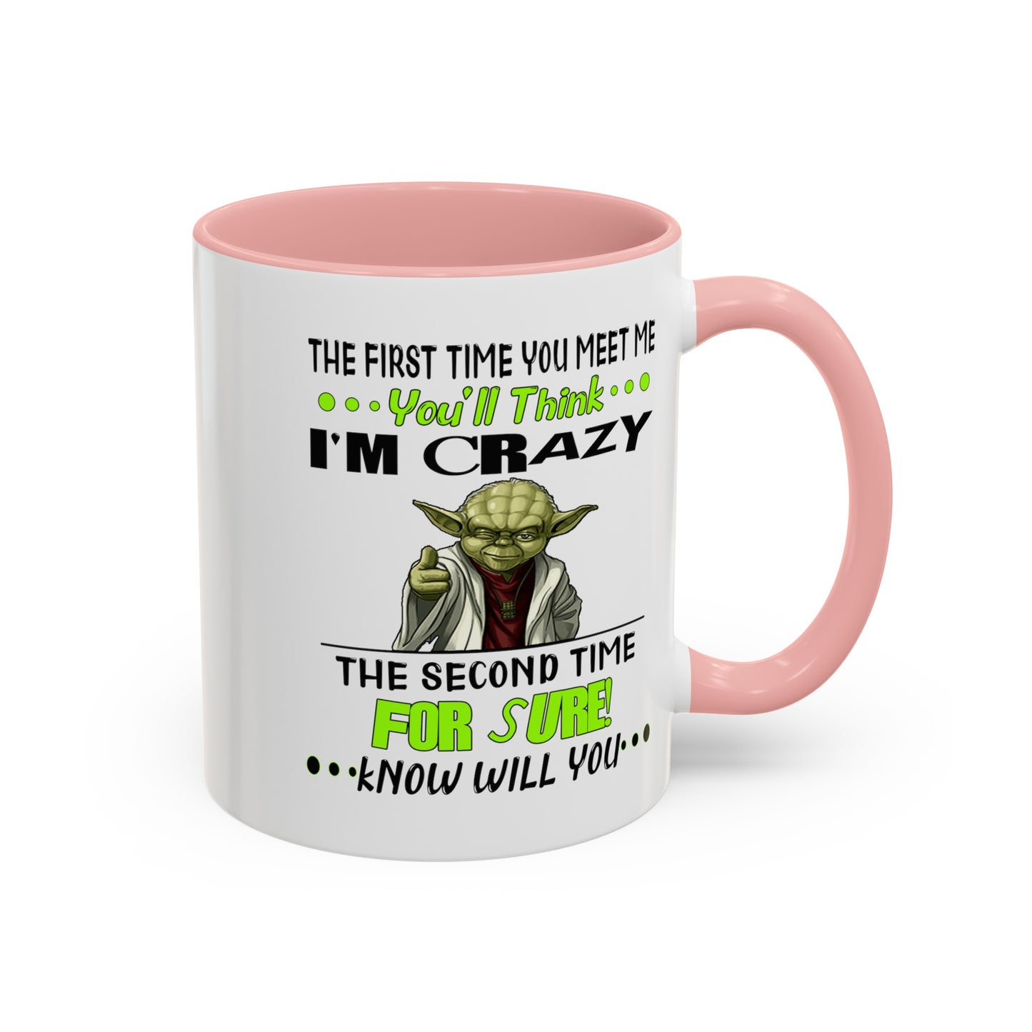 Crazy Yoda-Accent Coffee Mug (11, 15oz)