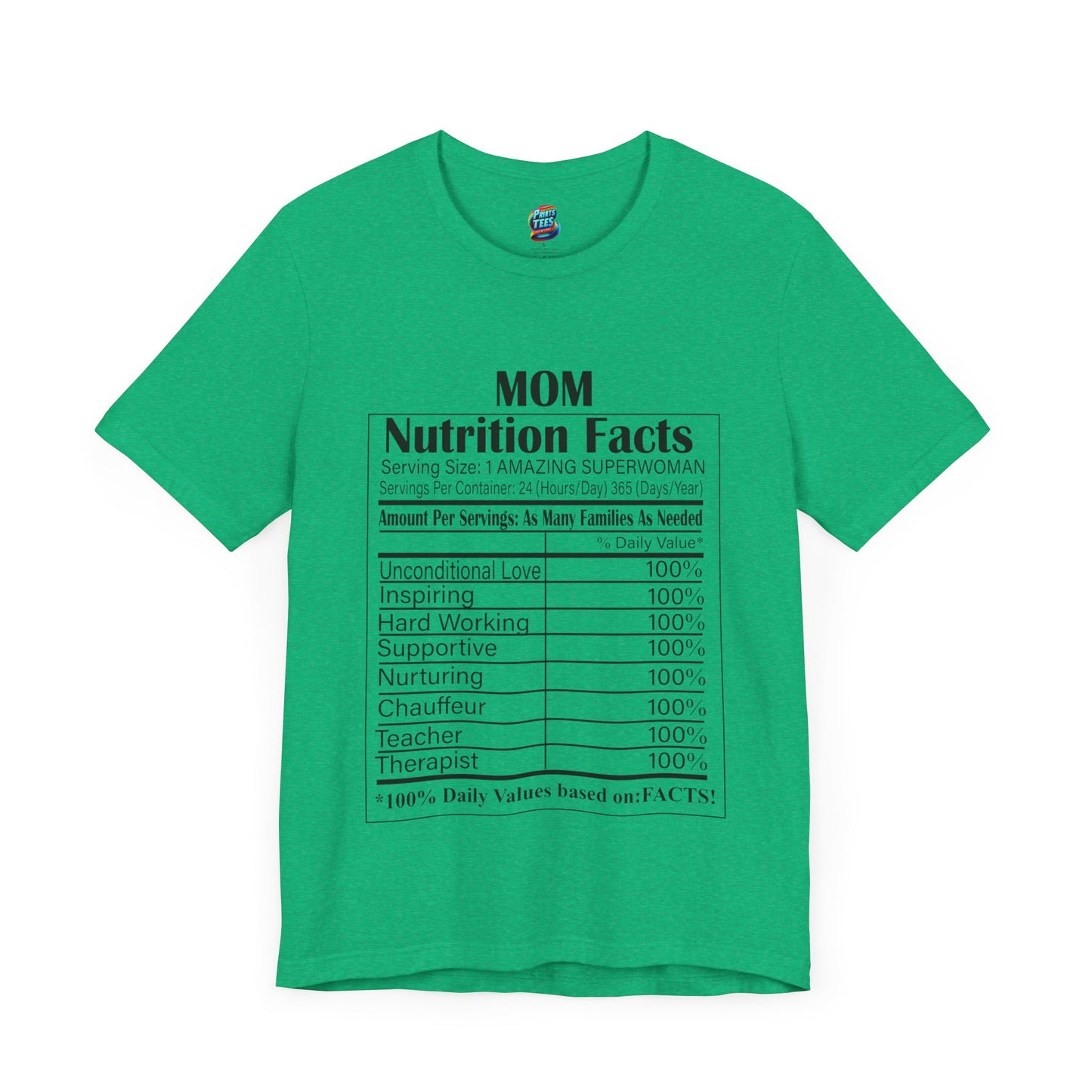 Mom-Nutritional Facts-Jersey Knit T-Shirt