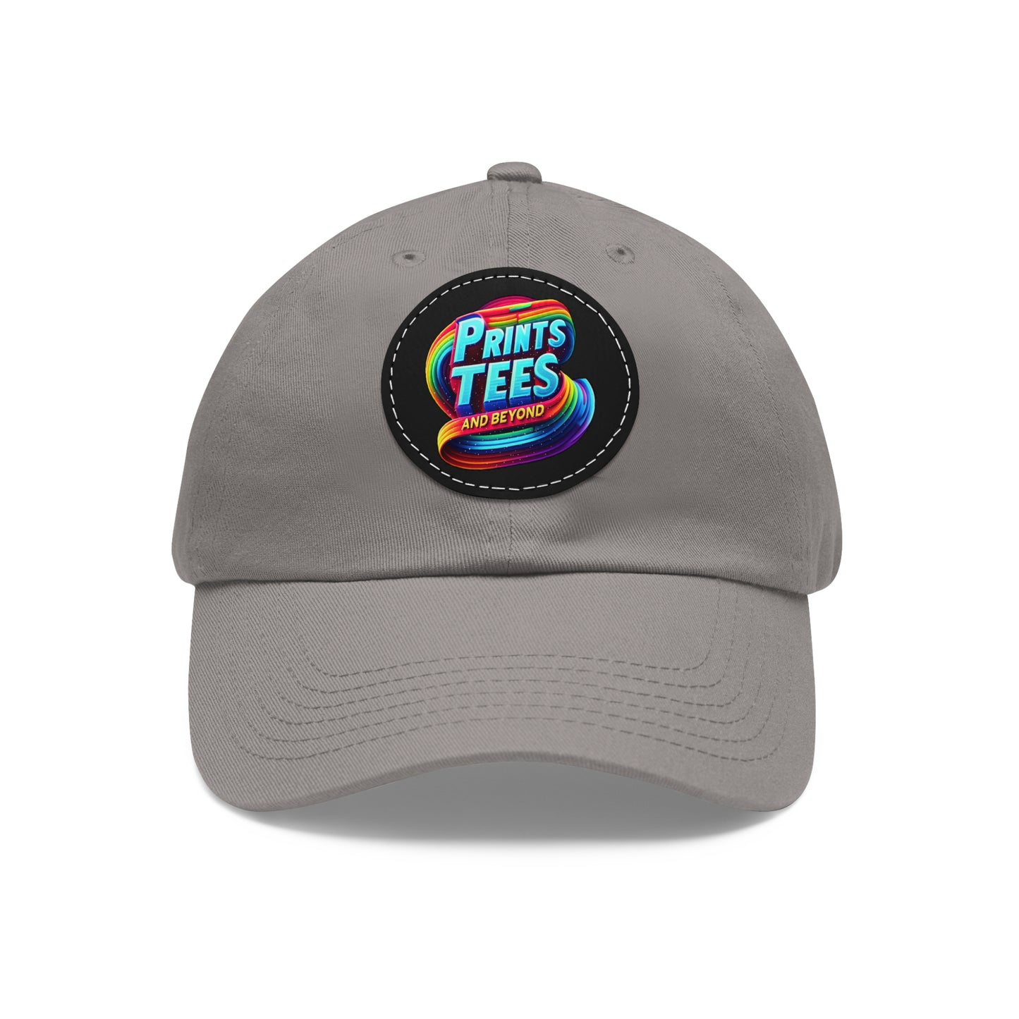 PTB-Dad Hat with Leather Patch (Round)