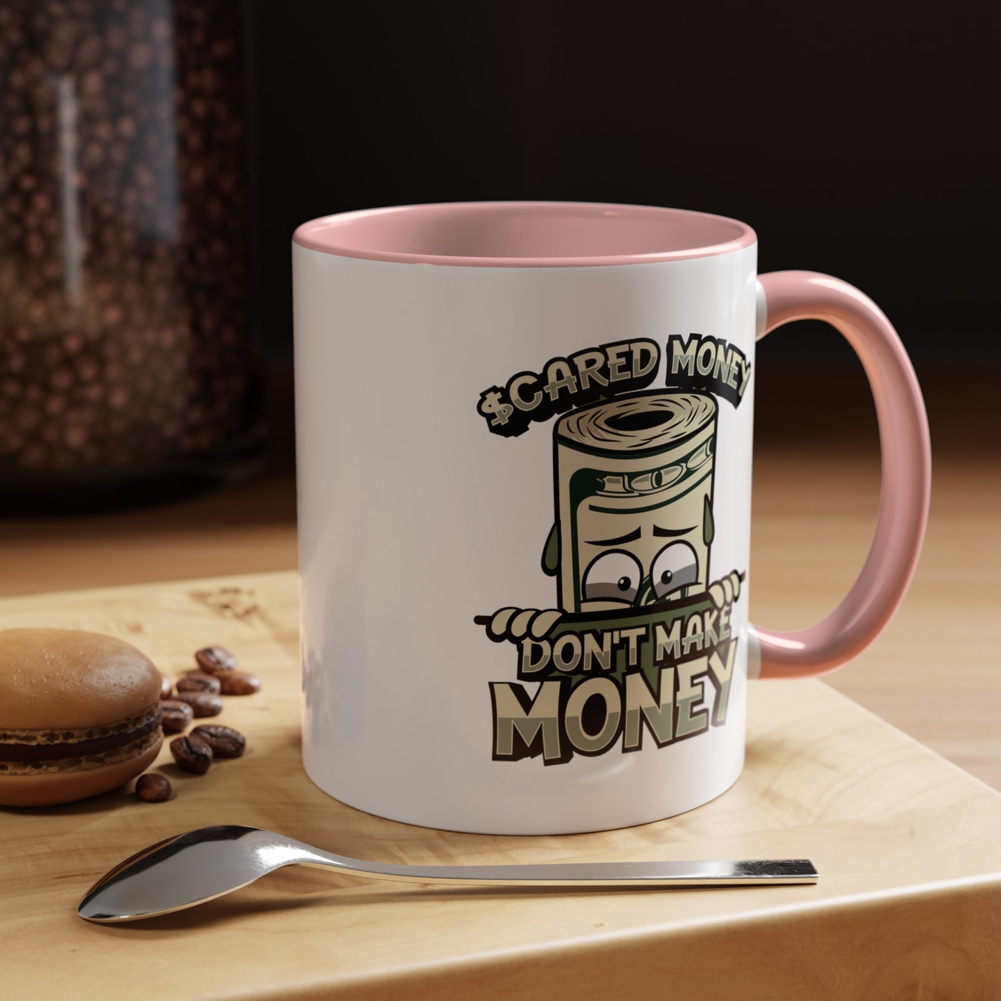 Scared Money-Accent Coffee Mug (11, 15oz)