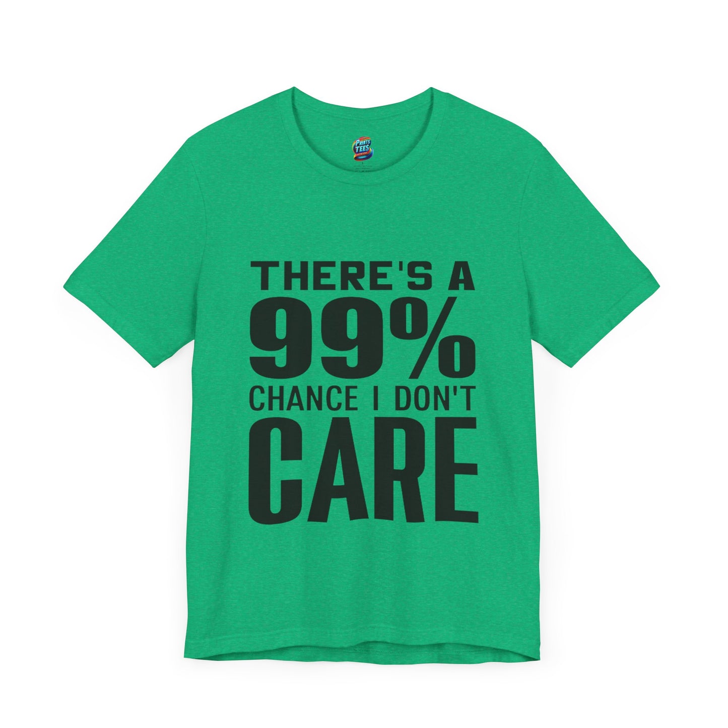 I Don't Care-Jersey Knit T-Shirt