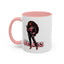 Standing on Business-Black Woman-Accent Coffee Mug (11, 15oz)