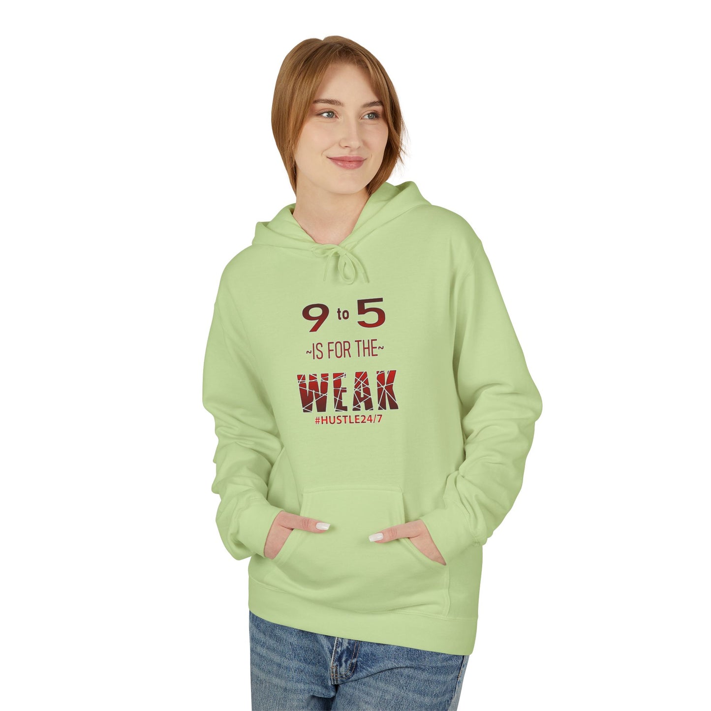 9 to 5-Midweight Softstyle Fleece Hoodie