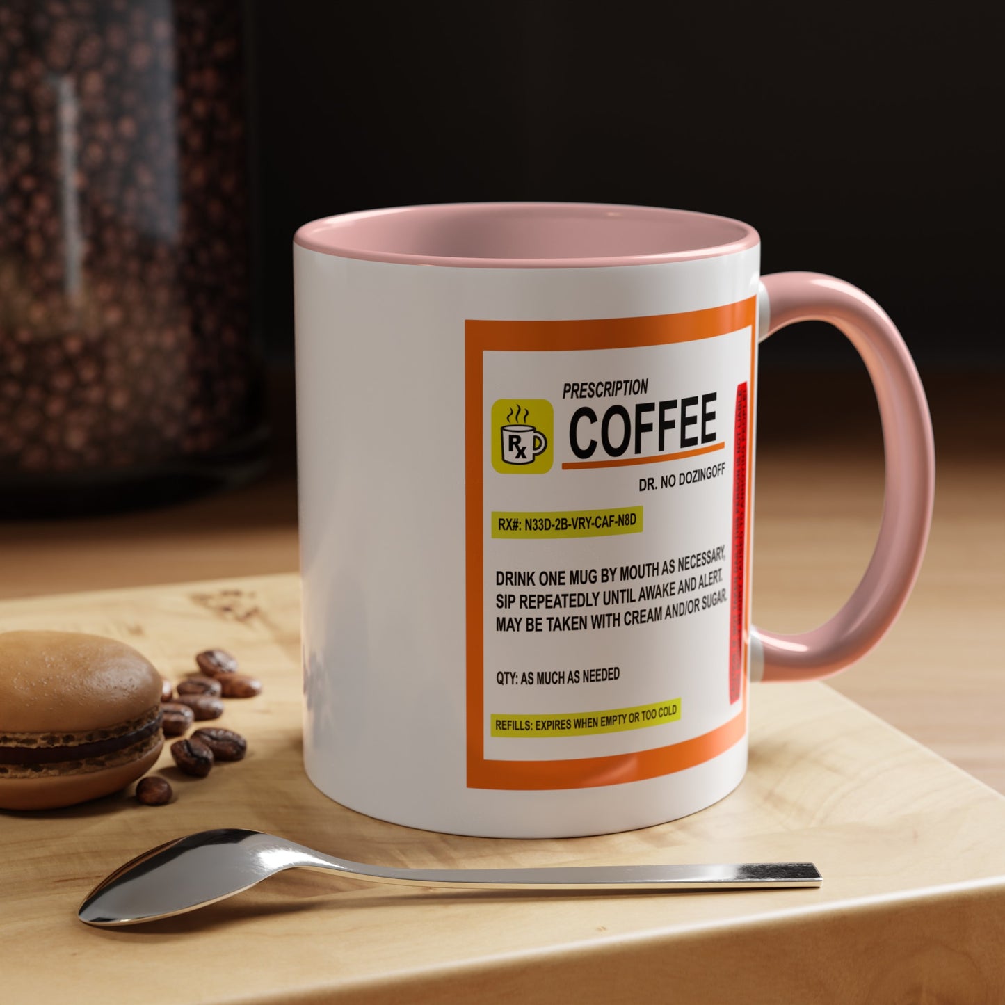 Coffee Prescription-Accent Coffee Mug (11, 15oz)