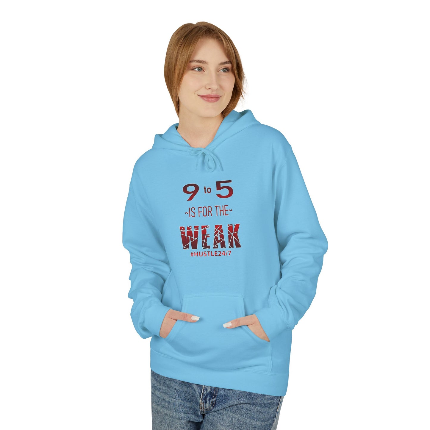 9 to 5-Midweight Softstyle Fleece Hoodie