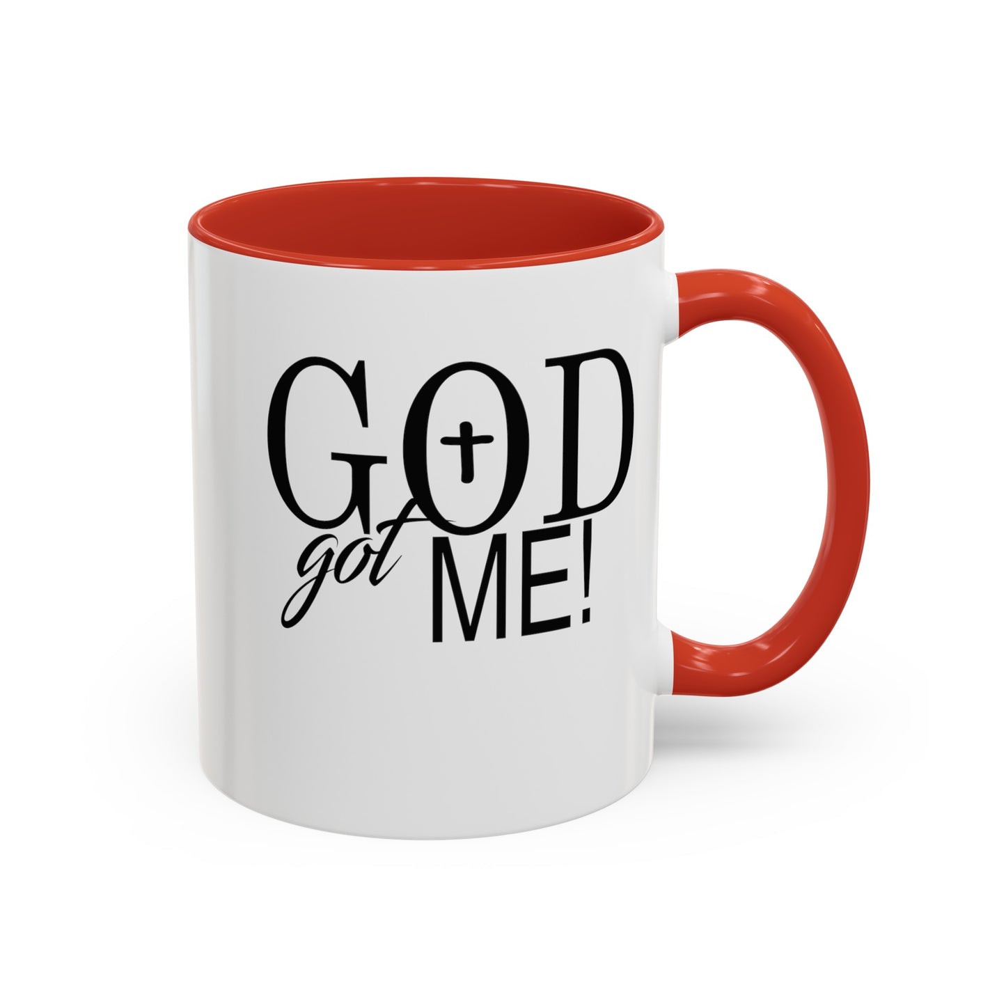God Got Me-Accent Coffee Mug (11, 15oz)