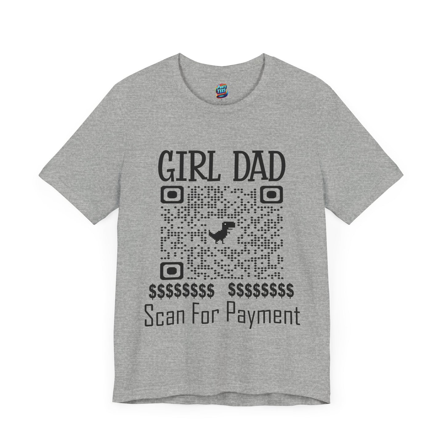 Scan for Payment-Jersey Knit T-Shirt
