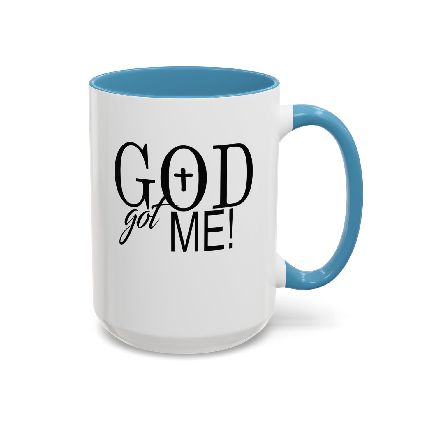 God Got Me-Accent Coffee Mug (11, 15oz)