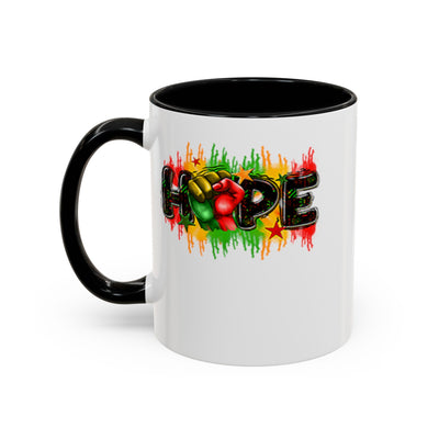 Hope Fist-Accent Coffee Mug (11, 15oz)