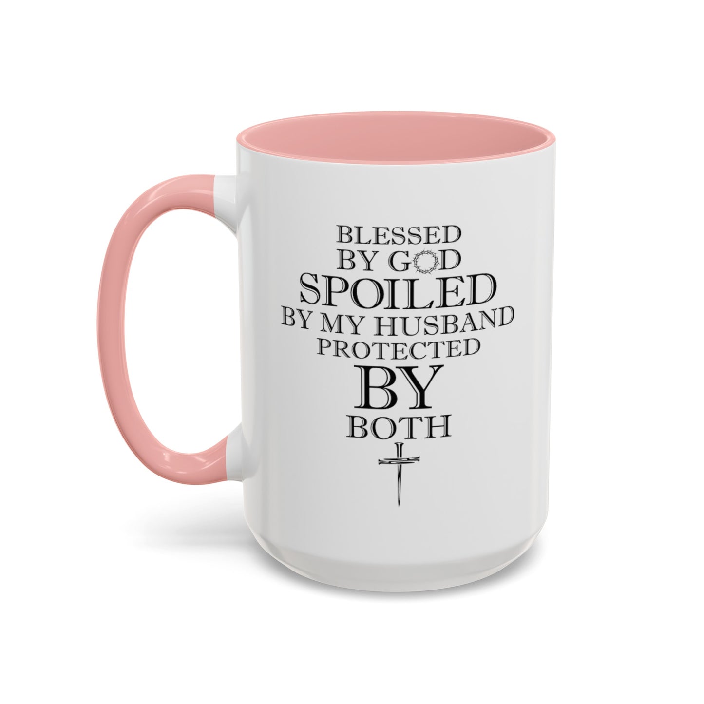 Blessed by God-Accent Coffee Mug (11, 15oz)