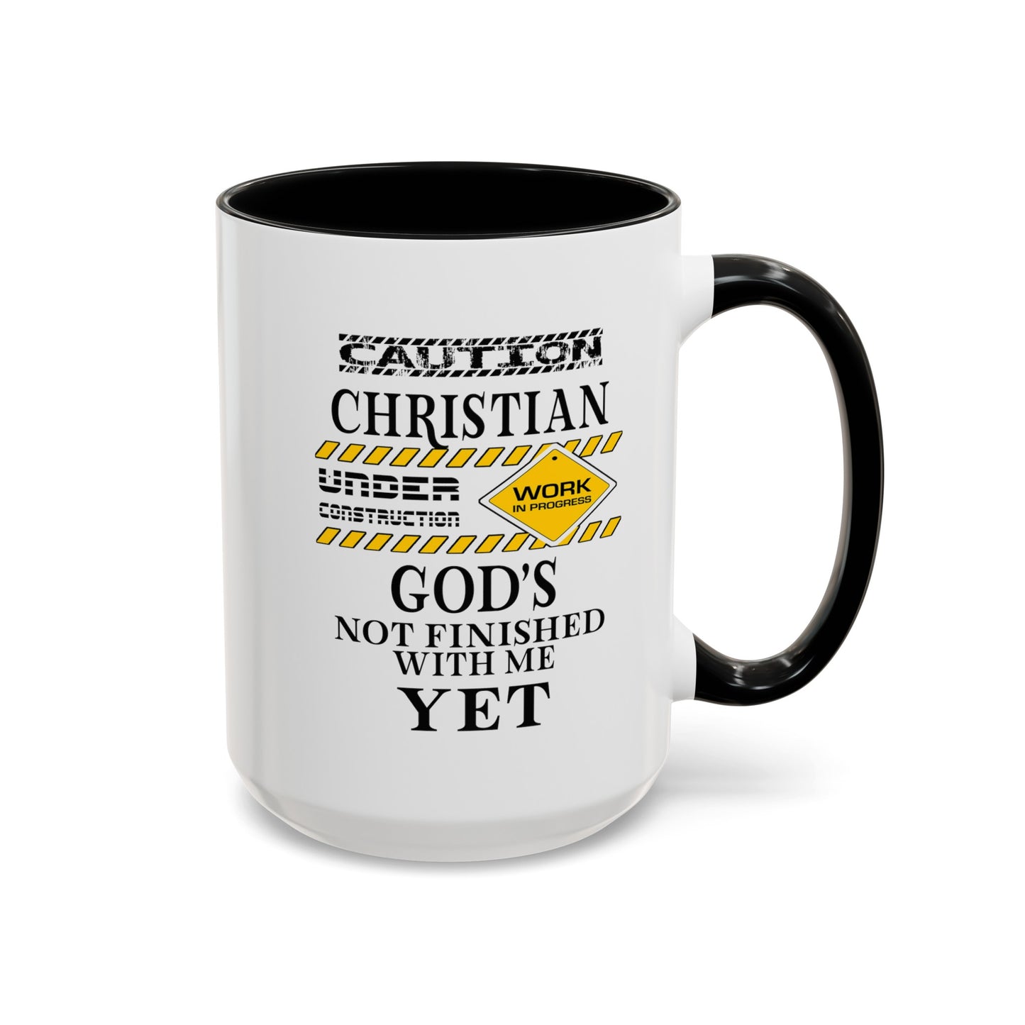 Christian Under Construction-Accent Coffee Mug (11, 15oz)