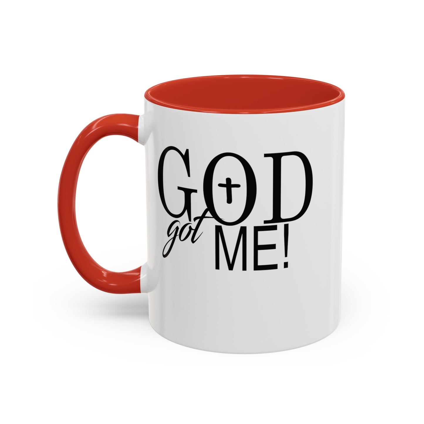 God Got Me-Accent Coffee Mug (11, 15oz)
