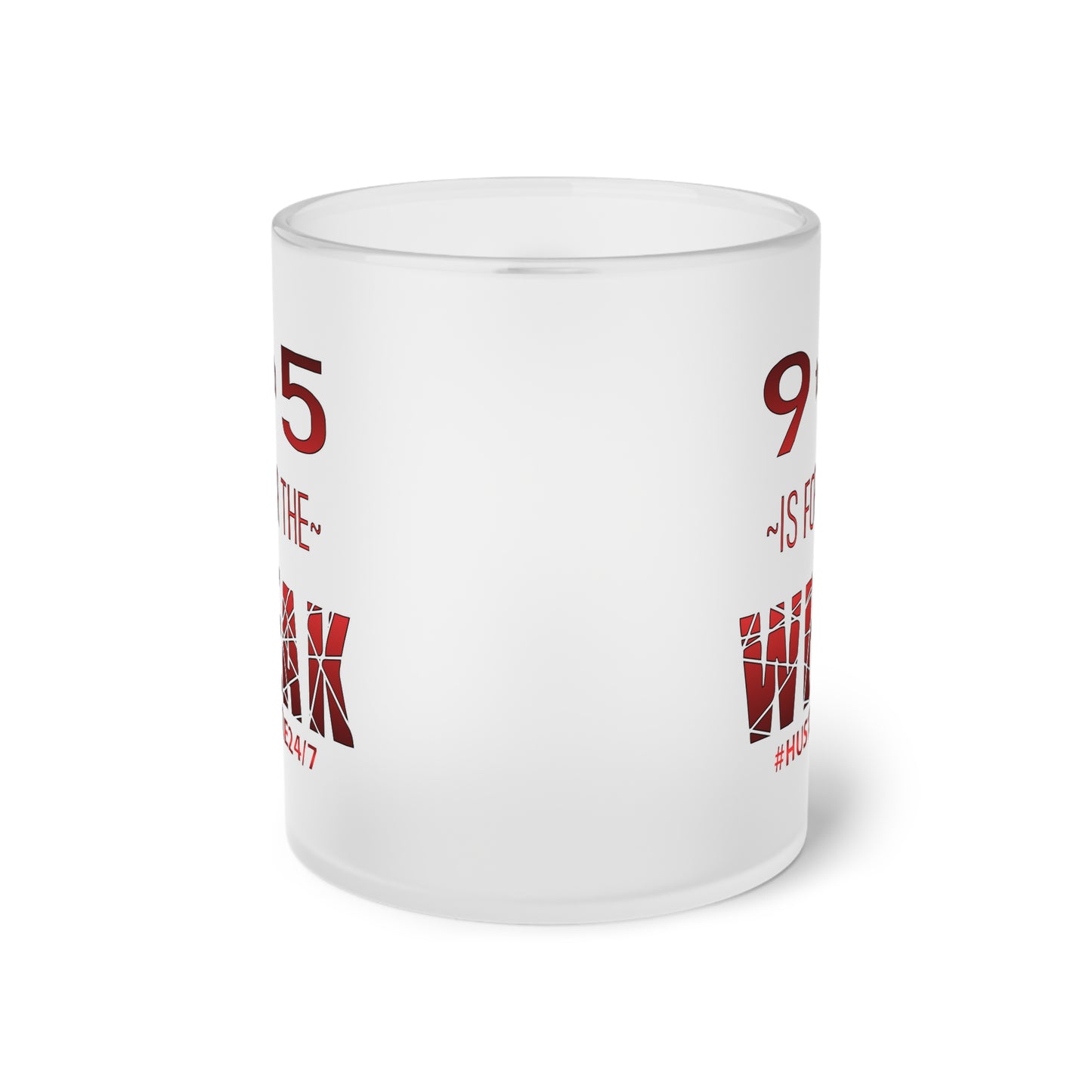 9 to 5-Frosted Glass Mug, 11oz