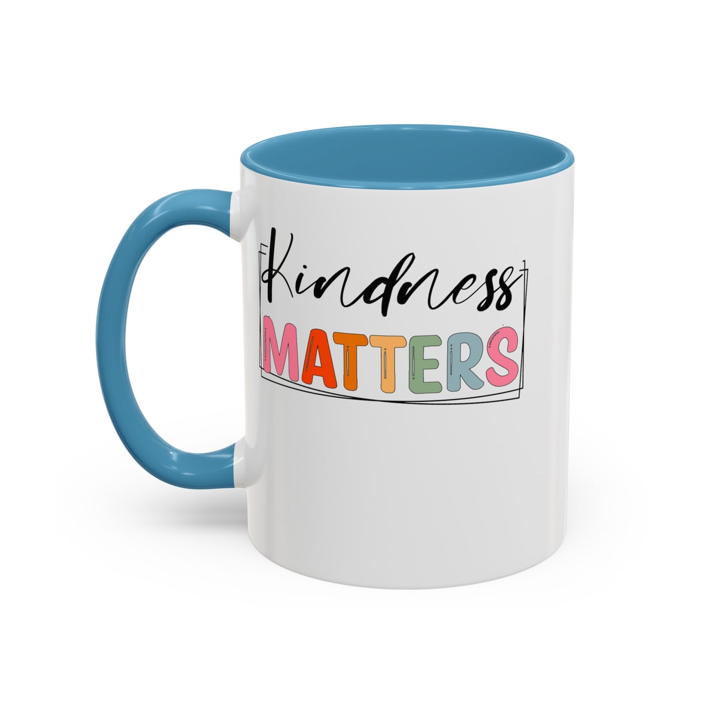 Kindness Matters-Accent Coffee Mug (11, 15oz)
