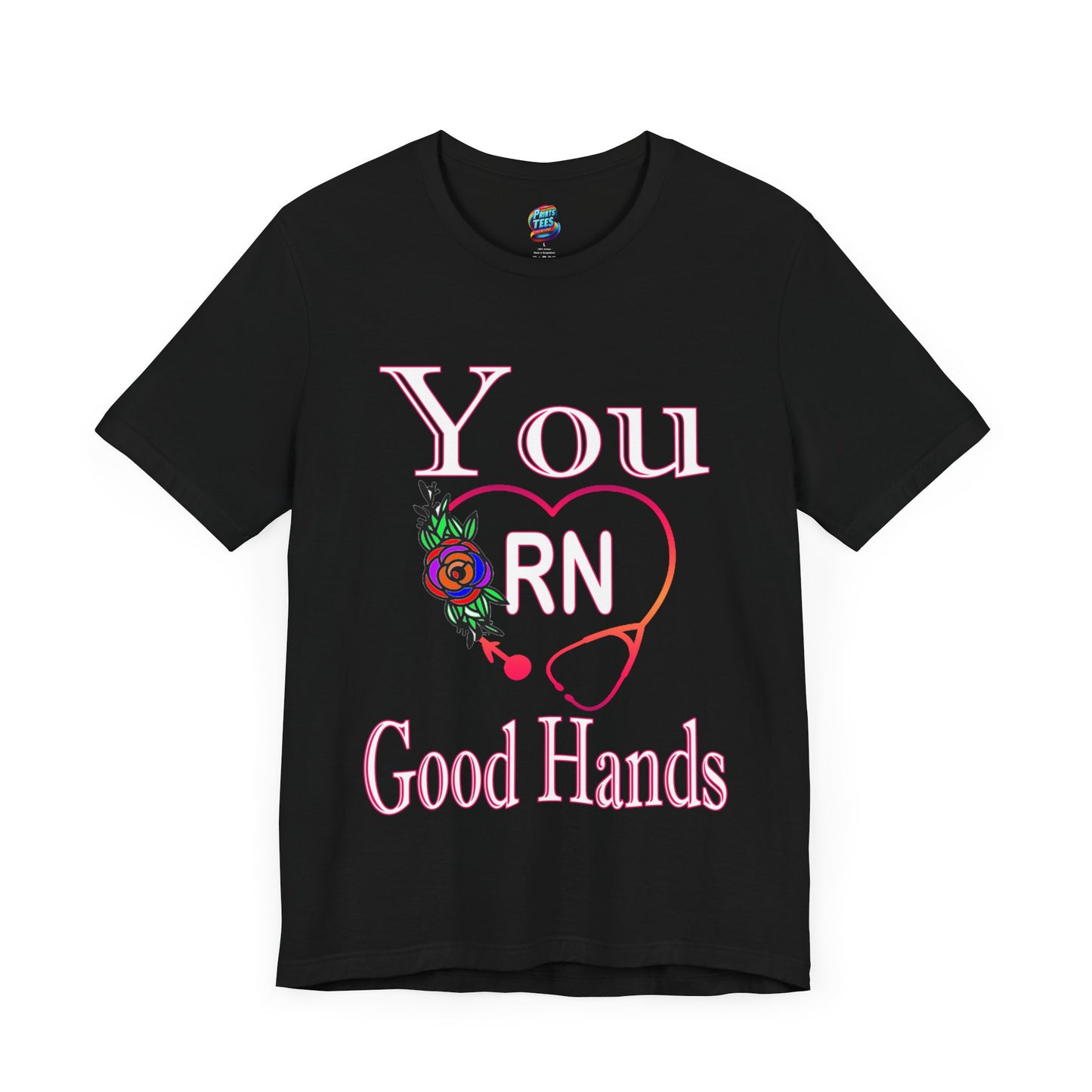 Good Hands-Jersey Knit T-Shirt