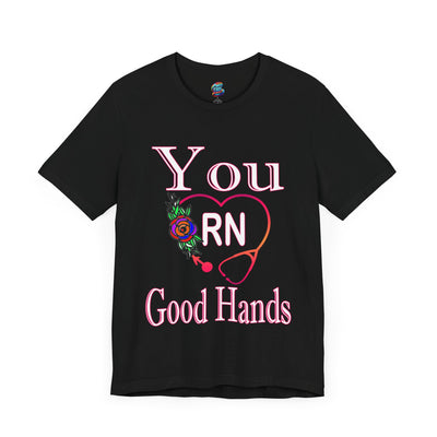 Good Hands-Jersey Knit T-Shirt