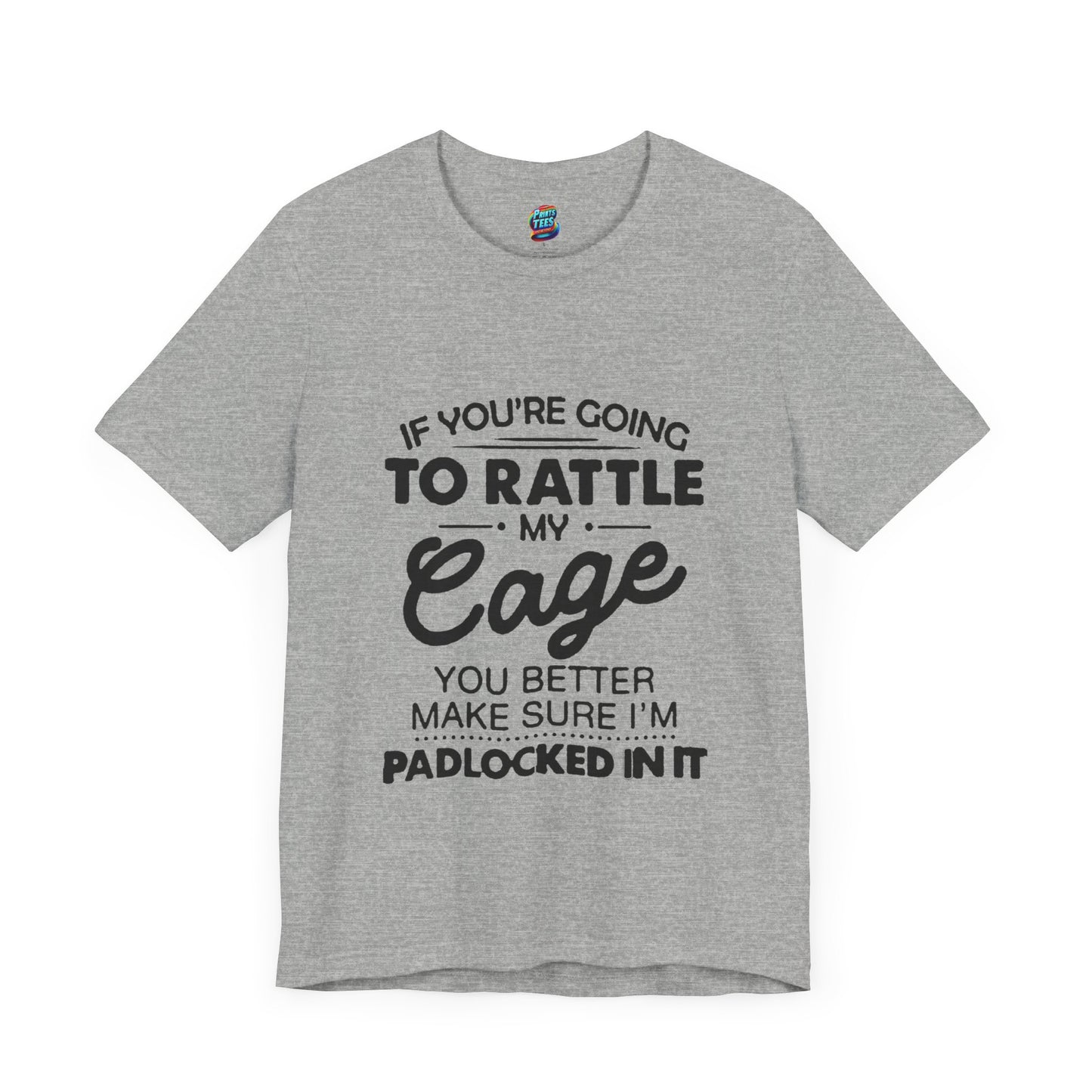 Rattle My Cage-Jersey Knit T-Shirt