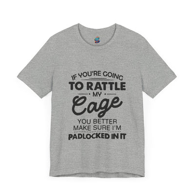 Rattle My Cage-Jersey Knit T-Shirt