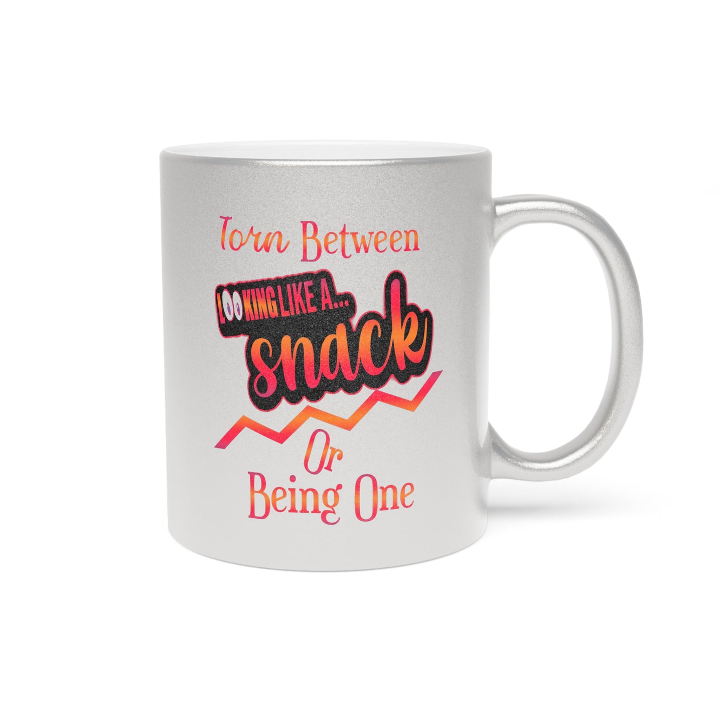 A Snack-11oz Metallic Snack Mug